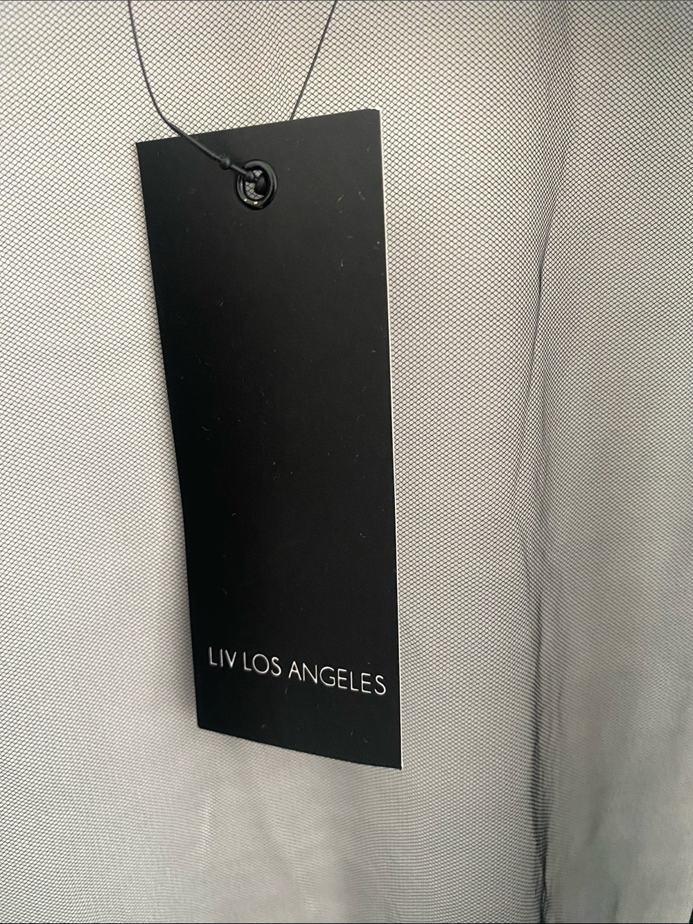 NWT Liv Los Angeles Sheer Black Floral Mesh Sheer Kimono Longline Duster LARGE - Picture 4 of 7